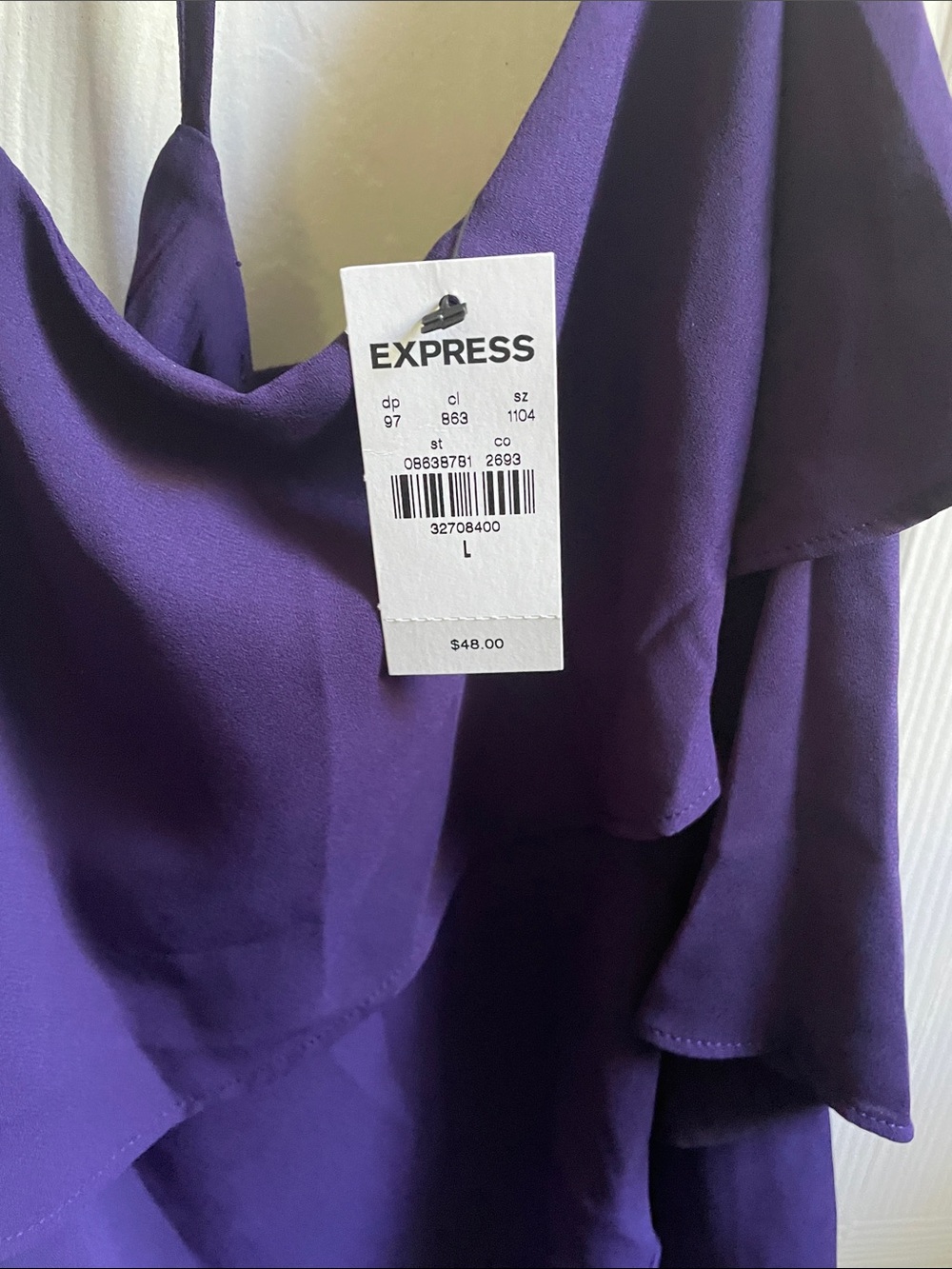 Express Tiered Ruffle Tank - Picture 2 of 3
